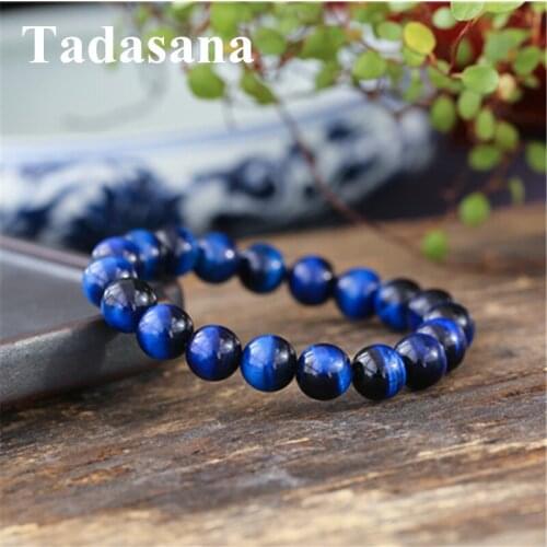 High Quantity Women Jewelry Natural Stone Blue Tiger Eye 6mm/8mm Beads Stone Bracelet Women Couple Bracelets Gift For Ma