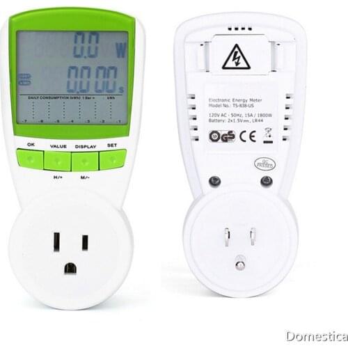 110/240V Power Monitor Voltage Current Power Test Power Meter Socket Household Tools 1PCS UK/US Style Voltage Current Metering