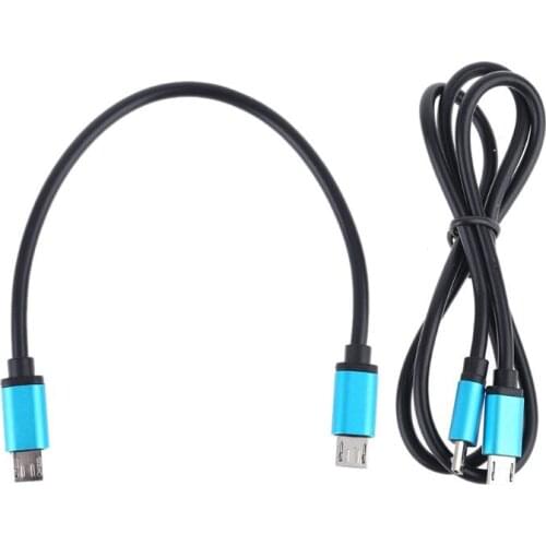 18cm/60cm Length Micro USB Male to Male 5 Pin Converter OTG Adapter Lead Data Cable Line Cord G6DD