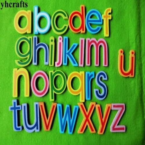 27PCS/LOT a-z letter alphabet wood fridge magnet English Chinese learning Teach your own Self learning Early learning knowledge
