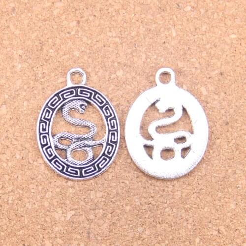 6pcs Charms snake totems 34x25mm Antique Pendants,Vintage Tibetan Silver Jewelry,DIY for bracelet necklace