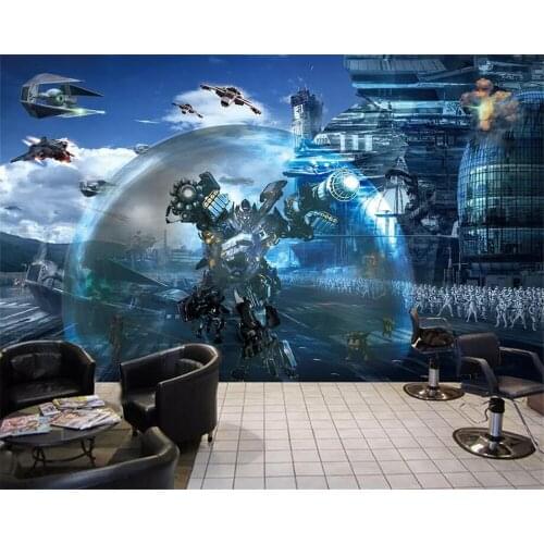 Beibehang Customized 3d wallpaper mural living room bedroom space warfare decorative painting mural background wall decoration