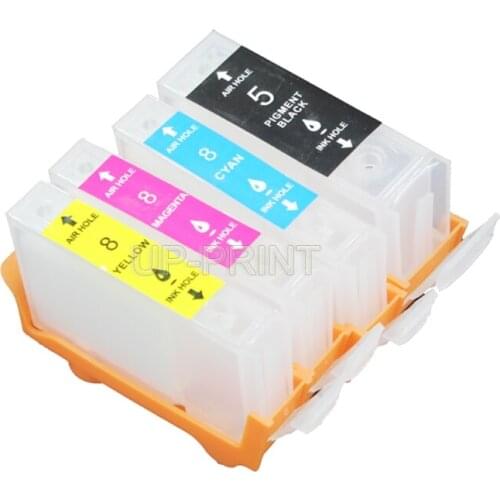 UP 5sets PGI5 CLI8 Refill ink Cartridge compatible for Canon IX4000 IX5000 IP3300 IP3500 MP510 MP520 MP520X MX700 with ARC chip