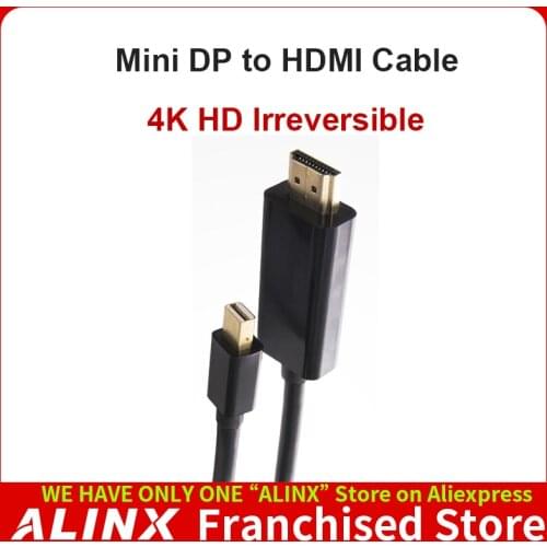 ALINX Active MiniDP to HDMI 4K HD Adapter Cable Converter Displayport