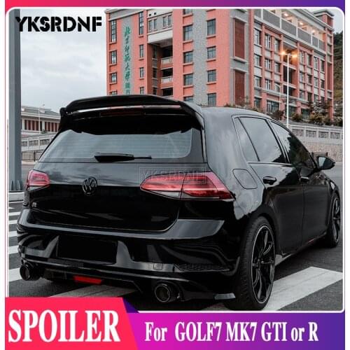 Carbon Fiber CAR REAR WING TRUNK LIP SPOILER FOR Volkswagen GOLF7 MK7 GTI or R 2014 2015 2016 2017 2018 Aspec Style