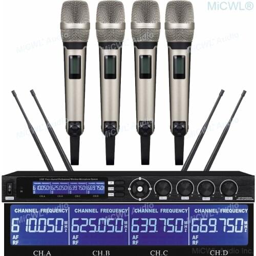 400 Channel SKM9000 Limited edition 4 Microphones Wireless System SKM 9000 Handheld Headset Destop for Choice