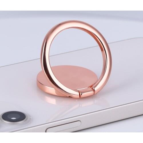 Full Metal Magnetic 360-degree Rotating Mobile Phone Holler Ring Stand Round Ring Buckle Stand Desktop Phone Accessories