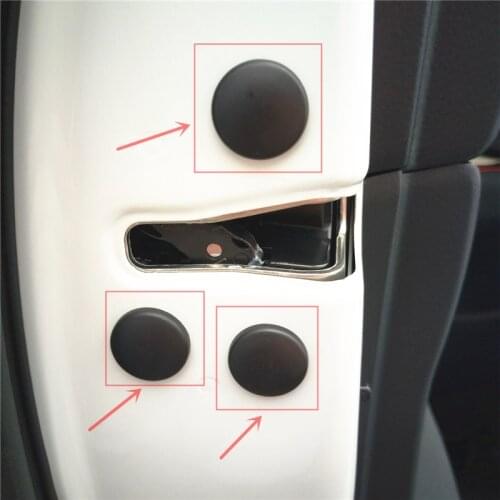 For Mitsubishi Outlander ASX Lancer L200 Mirage Pajero Galant Car Door Lock Screw Protector Cover Accessories 12PCS