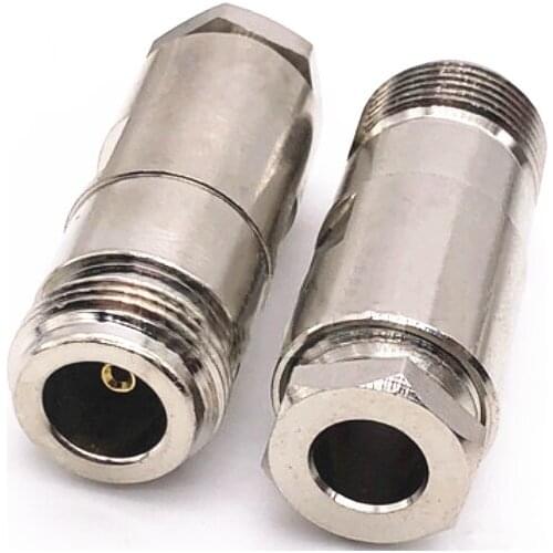 N Female Clamp For RG5 RG6 LMR300 5D-FB Cable RF Connector Adapters