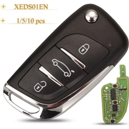 Kutery 10pcs 3 Buttons Universal Remote Control Car Key For For Xhorse VVDI/VVDI 2 Fob XEDS01EN