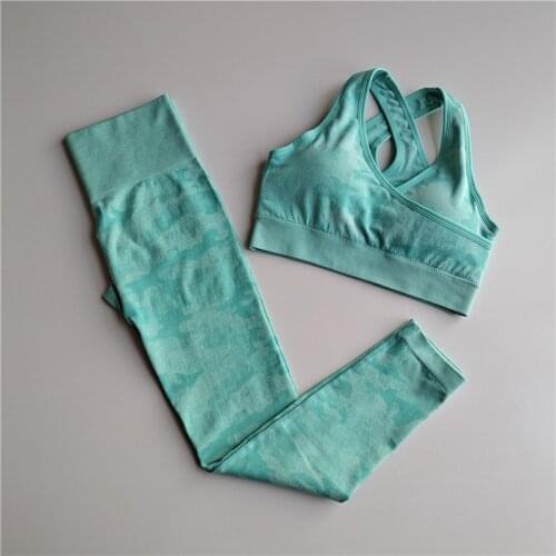 Camo Seamless Leggings Running Sport Women Set Fitness Gym Leggings High Waisted Energy Yoga Pants Sport Set Tracksuits Legging