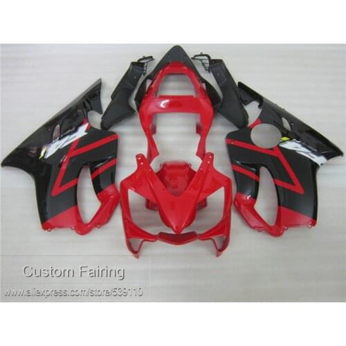 Injection molding plastic fairing kit for Honda CBR600 F4I 01 02 03 red black fairings set CBR600 F4I 2001 2002 2003 HB05
