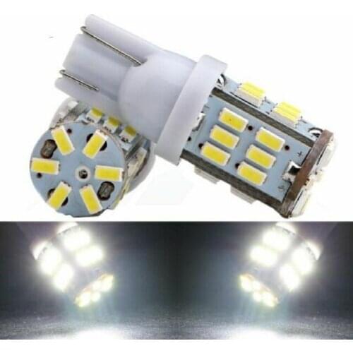 50/100pcs/lot T10 30smd LED 194 168 192 w5w led 3014 smd t10 30led Auto Led Car Lighting t10 LED Clearance Bulbs t10 Wedge Lamp