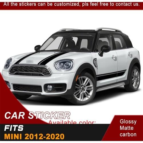 Car Sticker Car Body Stripe Graphic Vinyl Cool Car Decals Custom SUV Fit For MINI 2012 2013 2014 2015 2016 2017 2018 2019 2020