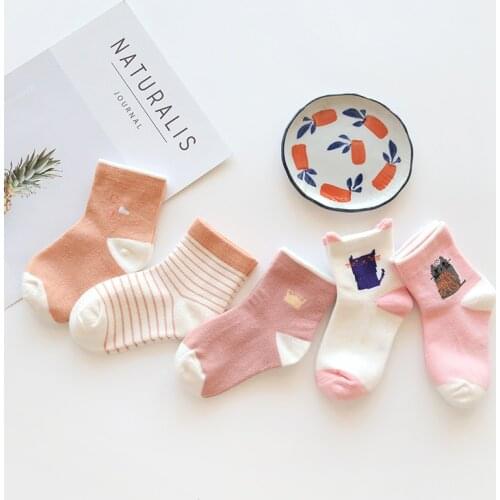 HappyFlute Cute cotton Baby Socks 0-9year Infant Socks For Girls and Boys Summer Autumn Newborns Toddler Anti-Slip Socks