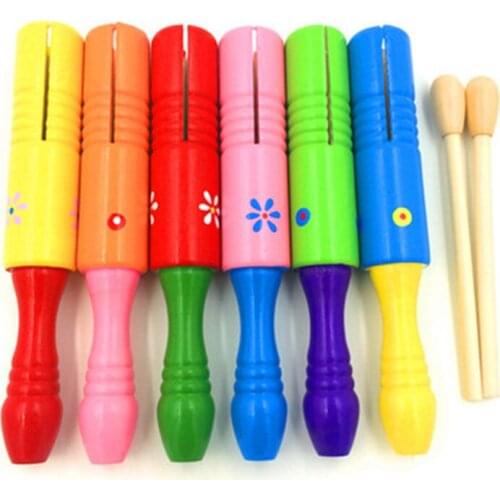 20cm Montessori Educational Wooden toy 3D Puzzle Wooden Single Percussion Hammer Mathematics Jigsaw Intellectual Learning Toy