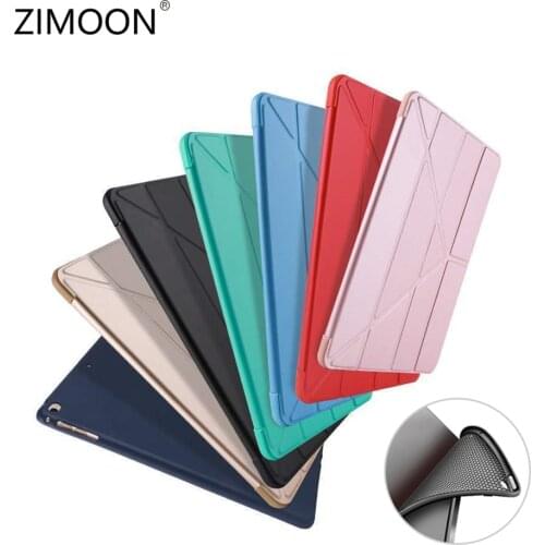 For iPad Pro 11/10.5/9.7 Soft Case for iPad Air 4/3/2 Multi-fold Cover for iPad 10.2/9.7 Smart Case for iPad mini 5/6 Shell