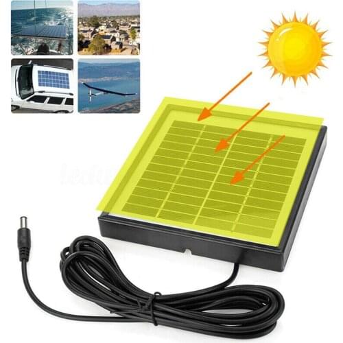 Outdoor 3 Meters Cable 5W 12V Polysilicon Solar Panel Charger for Light Camera Solar Power Home Improvement Solar Panel