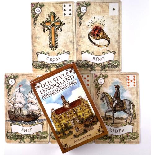 High Quality Special Style Classics New Lenormand Fortune Telling Cards Tarot Cards Popular Style Oracle Cards with Guide Book