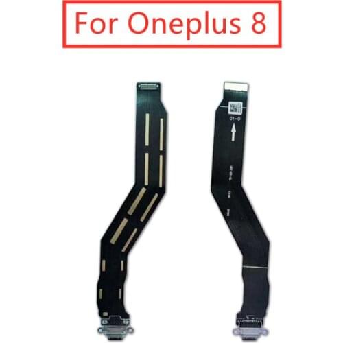 For Oneplus 8 USB Charger Port Dock Connector PCB Board Ribbon 1+8 Flex Cable phone screen repair spare parts