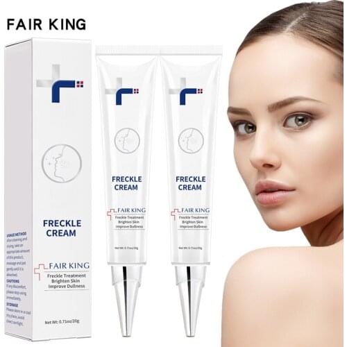 2PCS FAIR KING Freckle Lightening Essence Whitening And Moisturizing Brighten Skin Colour Reduce Age Spot Skin Care Cream 20g