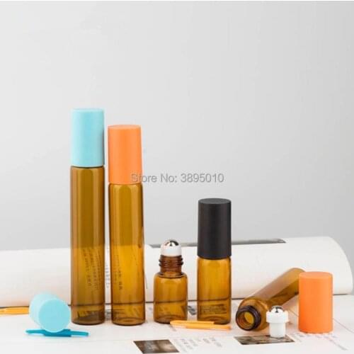 3ml 5ml 10ml 12ml Glass Roller Bottle, Roll on Bottles For Essential oils,Glass Perfume Roller Ball Bottles F1025