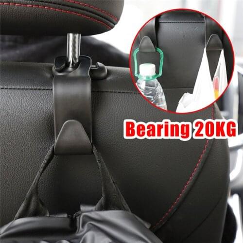 4 /8 PCS Universal Car Seat Back Hook Car Accessories Interior Portable Hanger Holder Storage for Car Bag Purse Cloth Decoration