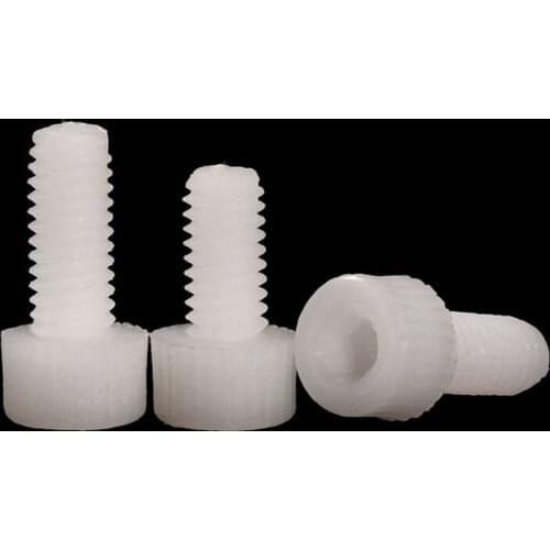 50/20/10PCS Hex Head Allen Bolts Socket Cap Screws Allen Pack Gears White M3 M4 M5 M6 M8