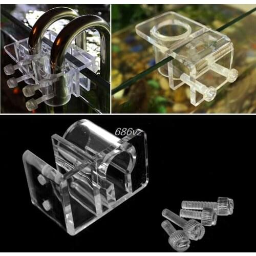 Aquarium Acrylic Fish Tank Filter Outflow Inflow Pipe Holder Water Hose Holder Drop Ship