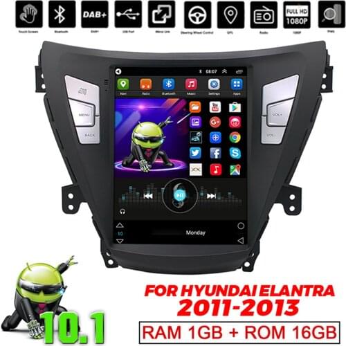9.7 Inch Android 10.1 Car Stereo Radio GPS Navigation Wifi Car Multimedia Player 3G 4G DAB for Hyundai Elantra 11-13 2 Din