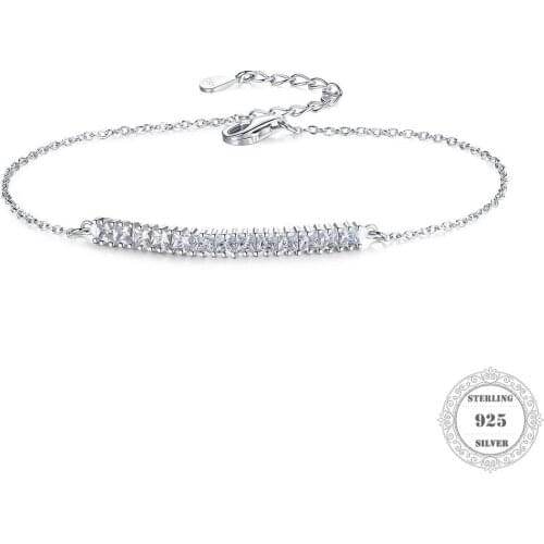 Zircon Wire Chain Bracelet For Women Men 2020 Summer 925 Sterling Silver Karma Bracelet Jewelry Gifts Fit Karma Beads Charm