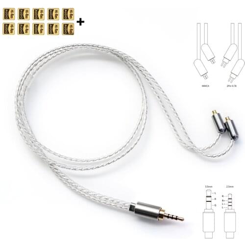 For Shanling FiiO SONY HiBy AMPs. DD ddHiFi BC50B 2.5 Balanced or 3.5 Headphone Cable mmcx/0.78pins Bluetooth Adapter Cable