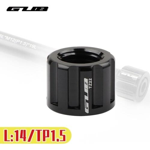 Bike Barrel Axle Nut 142x12mm Rear Wheel Barrel Thru Axle Tp1.5 GUB TZ22 Barrel Shaft Dropout Nut For Frame Without Tooth