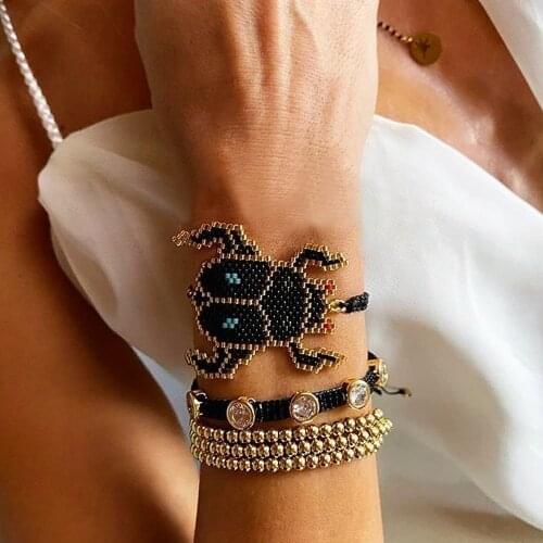 Go2Boho 2021 Miyuki Bracelets Set Womens Jewelry Insect Animal Bracelet Handmade Beads Woven Pulseras Jewellery Accessories