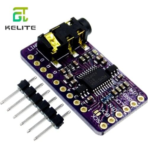 Interface I2S PCM5102A DAC Decoder GY-PCM5102 I2S Player Module For Raspberry Pi pHAT Format Board Digital PCM5102 Audio Board