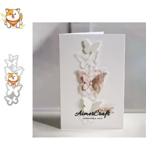 Butterfly Strip Animal Metal Cutting Die Scrapbook Stencil For DIY Paper Card Decorative Embossing Die Cut Craft Dies New 2019