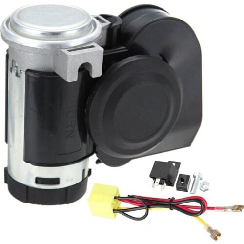 Air Horn 12V 136Db Car Snail Dual Tone Loud Compact Air Horn Truck Lorry Yacht Motorcycle