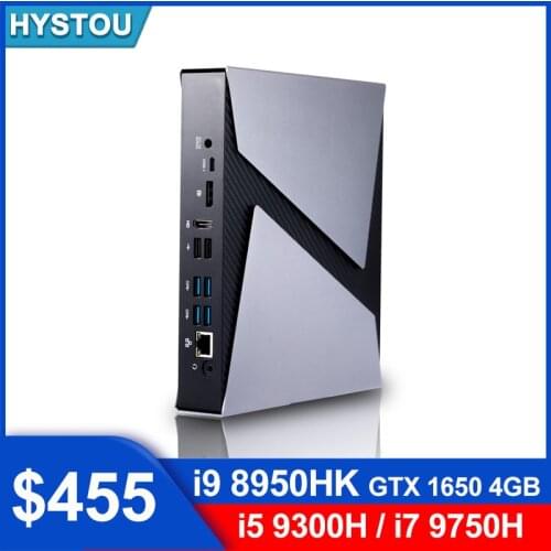NVIDIA GeForce GTX 4GB i9 8950HK Mini gaming PC Intel core i9 9880H i7 9750H HD Dual Graphics 2 DDR4 slot BT4.0 Windows computer