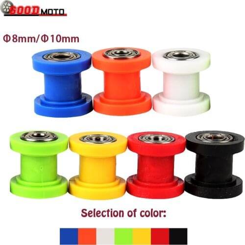 8/10mm Wheel Tensioner Guide Drive Chain Roller Pulley For ATV CRF CR XR Enduro Motorcycle Pit Dirt Mini Bik Motocross Dirt Bike