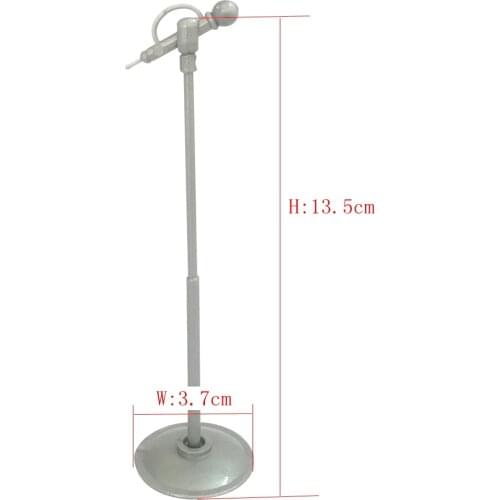 NK 1 Pcs Cute Mini Plastic Microphone Model Dollhouse Miniature Furniture Accessorie For Barbie Doll 1:12 Doll KTV Toys DZ