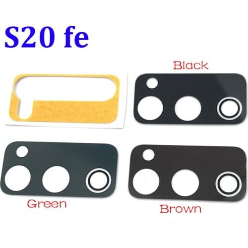 New Rear Back Camera Glass Lens For Samsung Galaxy S20 FE Camera Glass With Glue Adhesive