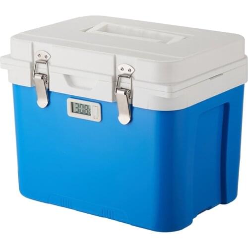 7L Car Refrigerator with Thermometer Portable Insulin Storage Cooler Refrigerated Box Outdoor Travel Fridge Medicine Ice Box