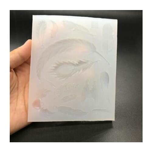 Feather angel wings group Liquid silicone mold DIY resin jewelry pendant necklace pendant lanugo mold resin molds for jewelry