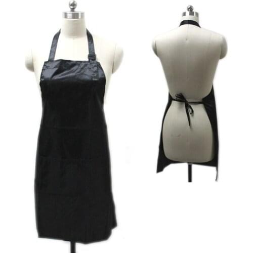 Polyester Hairdressing Cloth Aprons Black Sleeveless Household Apron For Adult Women Man Home Cleaning Tools MUMR999