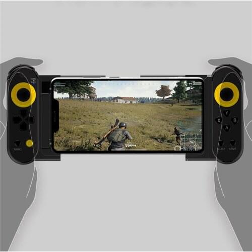Portable Bluetooth Gamepad for PUBG Mobile Game Joystick Extendable Game Controller for iOS/Android Phone Tablet Plug & Play