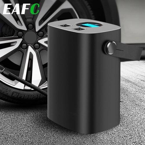 Rechargerable Car Tire Inflator Handle Wireless Car Air Compressor Pump 150PSI Portable for 12V Car Motorcycles Bicycles
