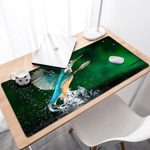 Bird Pattern Rubber Mouse Durable Desktop Mousepad Super Grande Large Game 2021 New Design Large Size Game Non Slip Mouse Pad