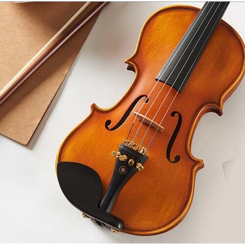 Beginner violin 4/4 maple violin 3/4 antique matte high quality handmade acoustic violin violin bow case