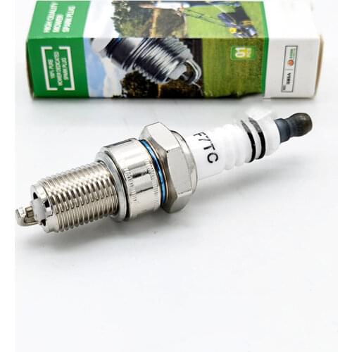 F7TC Spark Plug 168F170 Gasoline Engine Spark Plug for Universal 2-Stroke Chainsaw Lawn Mower Replacement