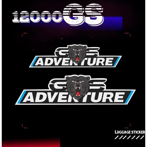 Motorcycle Reflective Decal Sticker Aluminum Travelled Box Luggage Trunk Side Cas For BMW R1200GS R1200 GS ADV Adventure